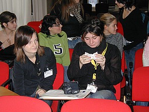 Manfredi-Tanari school visit - Mila and Adela