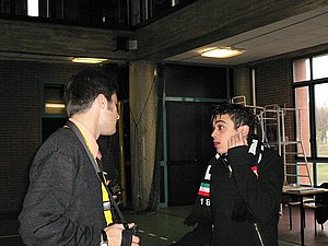 Manfredi-Tanari school visit-Luca and Radek