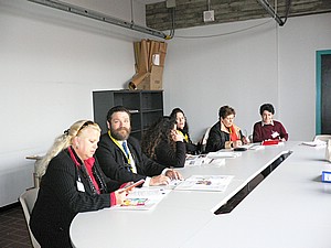 Manfredi-Tanari school visit-first debate