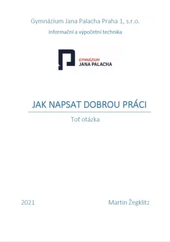 Pravidla pro vypracování seminární práce 1 Pravidla pro vypracovani seminarni prace Titulni strana